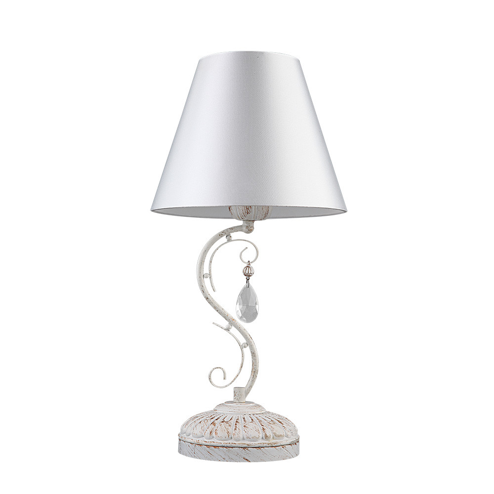 Sobremesa Clematis 1xe14 Blanco/oro 48x25x25 Cm