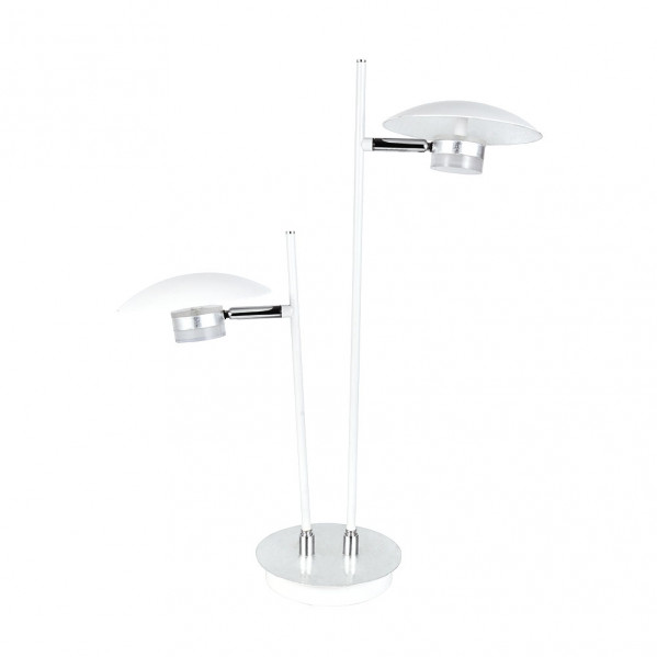 sobremesa Ciudad Del Cabo 2l 12w 4000k Blanc/plata 52x32x15 Cm 1080 Lm Dirigible Y Orientable