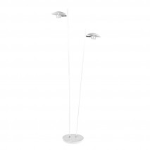 Pie Salon Ciudad Del Cabo 2l 12w 4000k Blanc/plata150x30x25 Cm 1080 Lm Dirigible Y Orientable