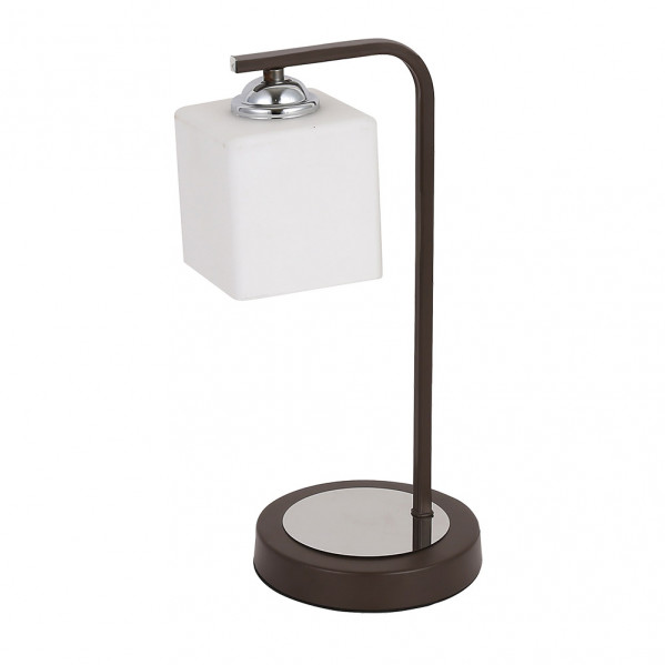 sobremesa Elbrus 1xe27 Wengue/Cromo 35x18x14 Cm