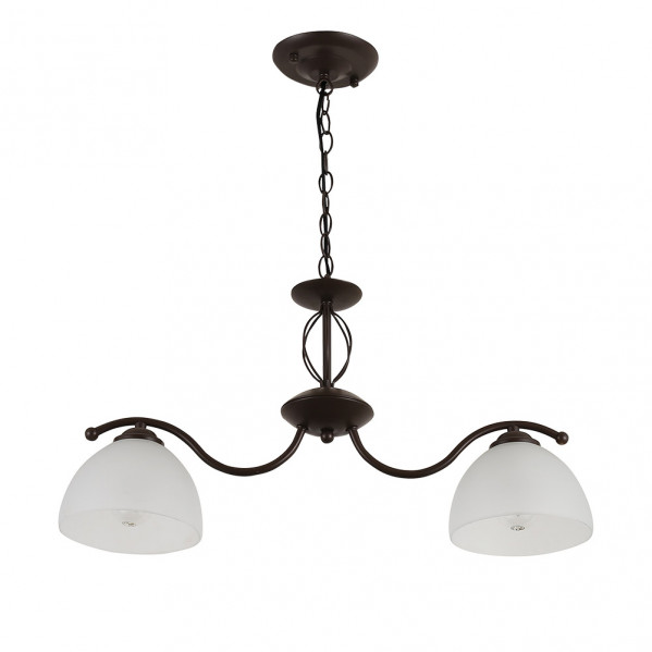 lampara Bonete 2xe27 Marron Regx54x15 Cm