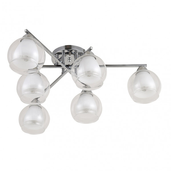 lampara Makalu 6xe27 Cromo 21x60x60 Cm