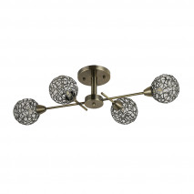 Lampara Speke 4xg9 Cuero 16x72x42 Cm