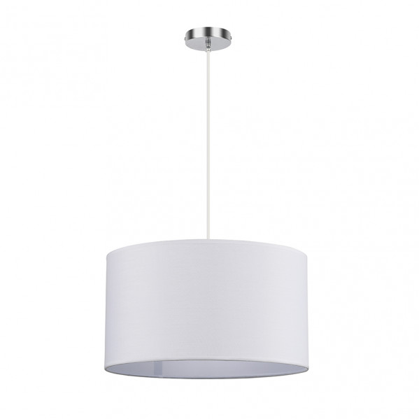 colgante Chanza 2xe27 Cromo/blanco Regx40x40 Cm