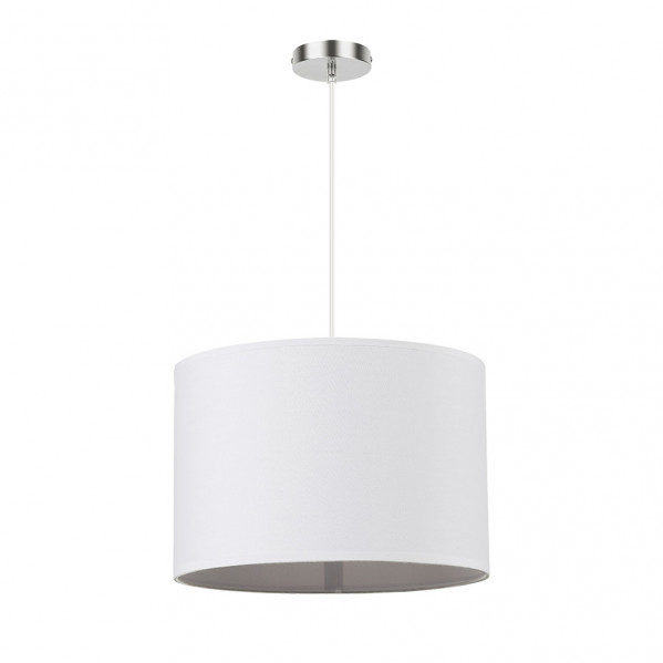 colgante Chanza 1xe27 Cromo/blanco Regx30x30 Cm