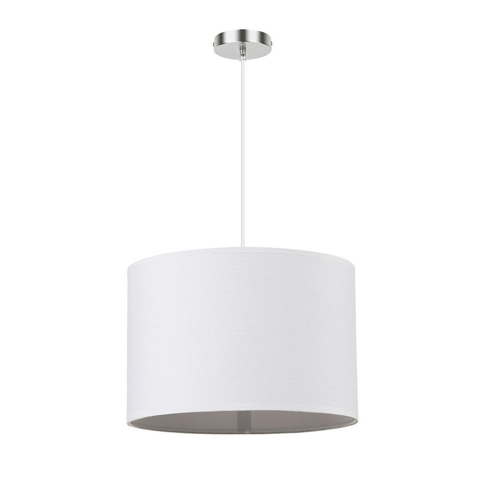 Colgante Chanza 1xe27 Cromo/blanco Regx30x30 Cm