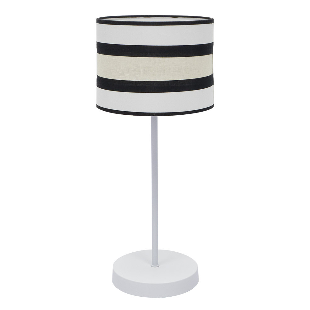 Sobremesa Grand. Karla 1xe27 Blanco/beis 61x25x25 Cm