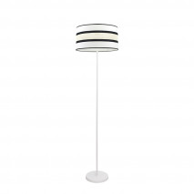 Pie Salon Karla 1xe27 Blanco/beis 149x40x40 Cm