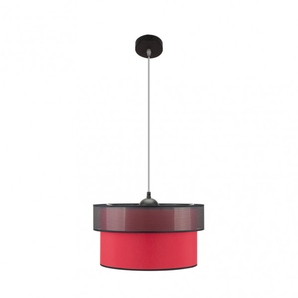 colgante Felix Negro/rojo 1xe27 Regx40x40 Cm