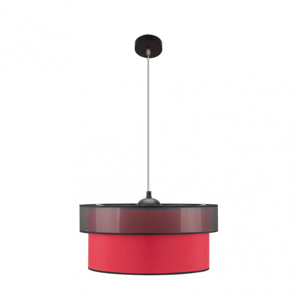 colgante Felix Negro/rojo 1xe27 Regx50x50 Cm