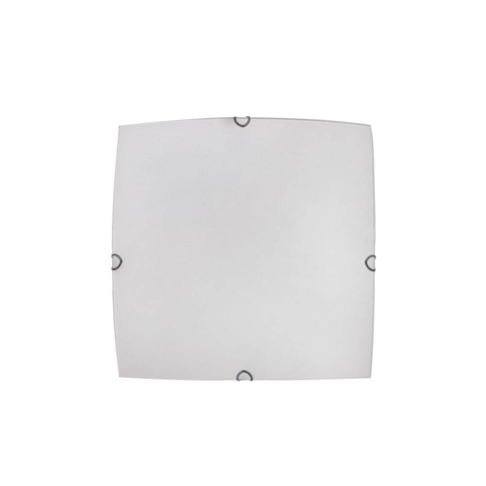 Plafon Cuadrado Ayla 1xe27 Blanco 25x25x6 Cm