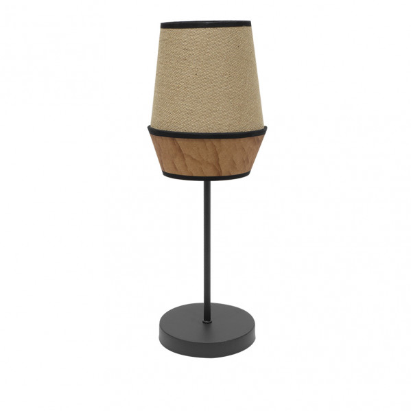 Lámpara de mesa vintage negra casquillo E27 - Prendeluz