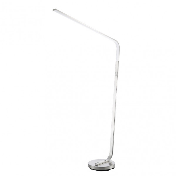 pie De Salon Scuti 25w 2700-6500k Cromo 166x100x28 Cm 2500 Lm Reg.intensidad Y Control Remoto