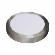 Downlight Superf.diabasa 24w 6500k Niquel Redondo 2040lm 3,5x30x30 Cm
