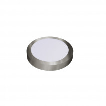 Downlight Superf.diabasa 12w 6500k Niquel Redondo 1080lm 3,5x17x17 Cm