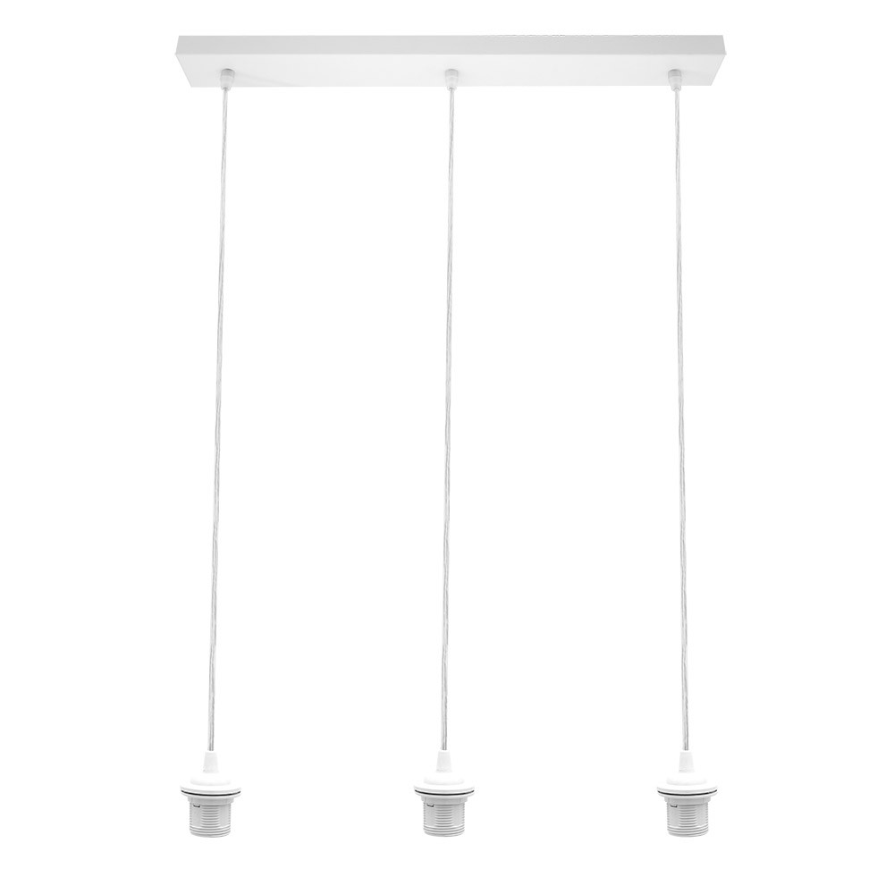 Armazon Regleta Nia 3xe27 Blanca Regx60x6cm