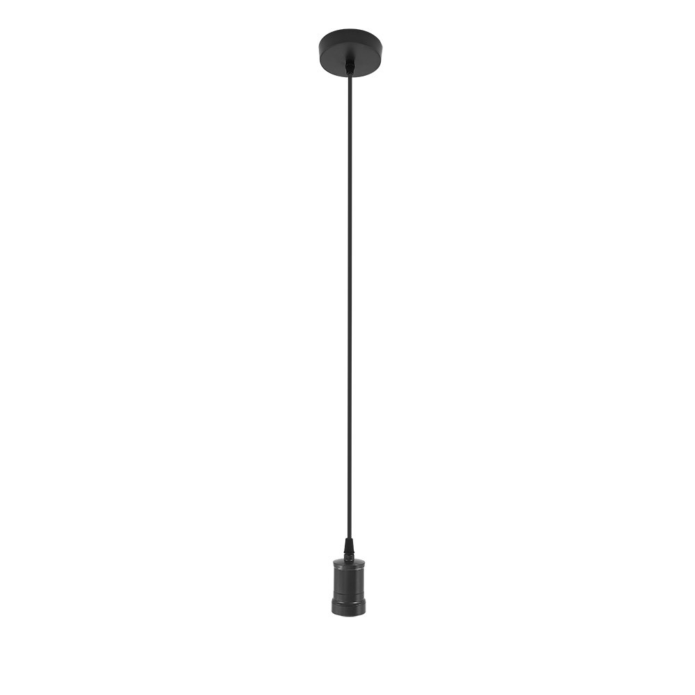 Arm.colgante Puja 1xe27 Negro Regx10x10 Cm