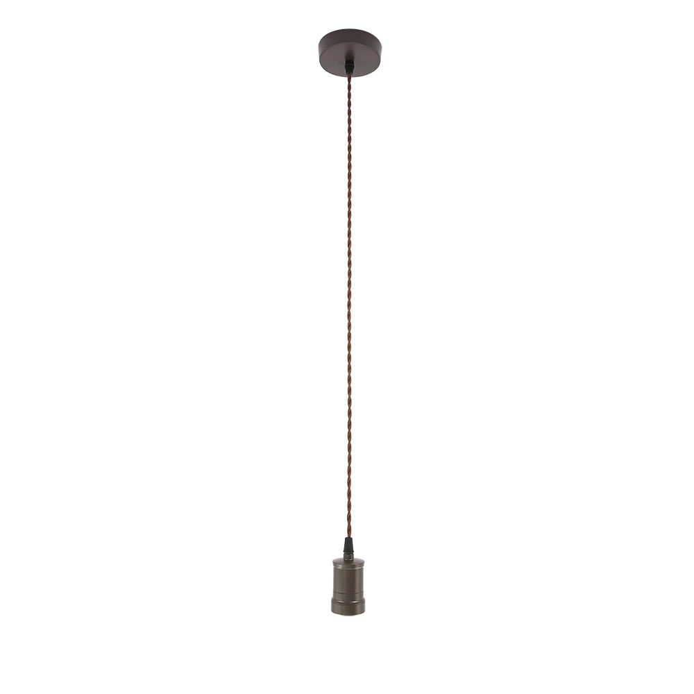 Arm.colgante Puja 1xe27 Marron Regx10x10 Cm