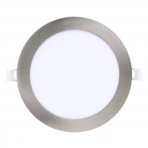 Downlight Obsidiana 24w 65000k Niquel Redondo 2040lm 2,5x22,5x22,5 Cm Corte 20,5 Cm