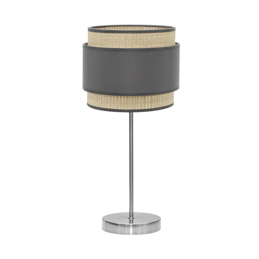Sobremesa Alto Kandy 1xe27 Natural/gris 67x30x30 Cm