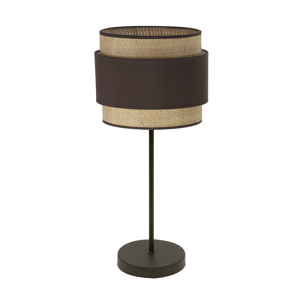 Sobremesa Alto Kandy 1xe27 Natural/marron 67x30x30 Cm