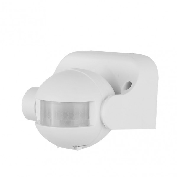 sensor Movimiento Detector Ip44 Blanco 8x8,5x11cm  360Âº Alcance Hasta 12 M