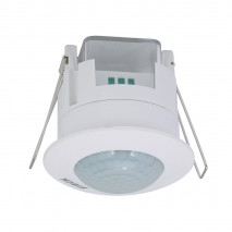 Sensor Movimiento De Encastrar Detector Ip20 Blanco 7,3x7,6x7,6 Cm Corte 6,1d 360º Alcance Hasta 6 M