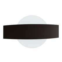 Aplique Barredor De Pared Circ.8w 4000k Arco Negro  630 Lm Ip20 13x24x5 Cm