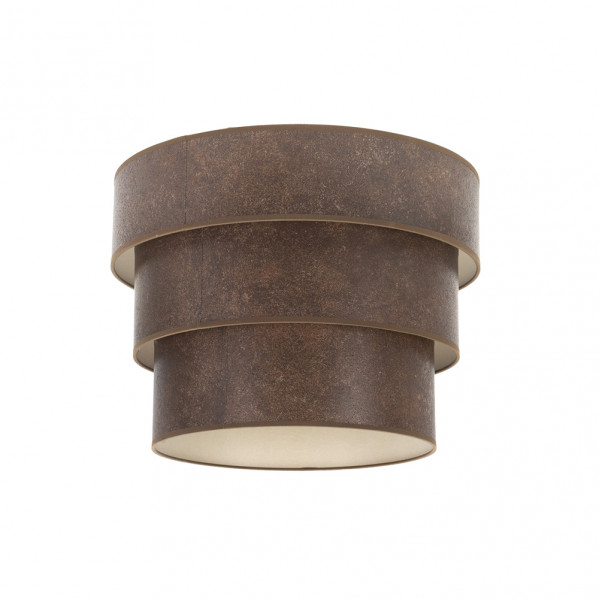 pantalla Colgante Triple Smile E27 Oxido 40dx20dx26h