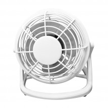 Miniventilador Sobremesa Tango 2,5w 5v Blanco 14,5x14,5x10 Cm Orientable Alimentacion Mediante Puerto Usb