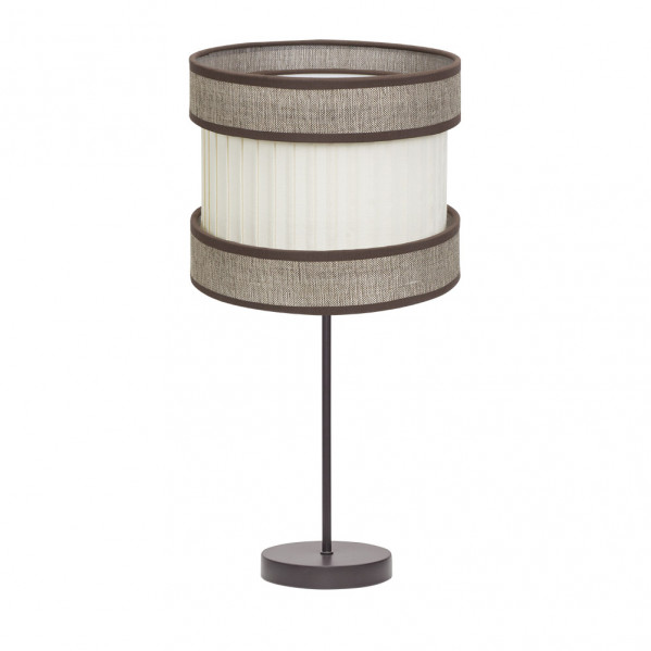 sobremesa Alto Home 1xe27 Marron/marron-beis 61x30x30 Cm