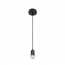 Arm.colgante P/pantalla Cara 1xe27 Negro/negro Regx10x10 Cm