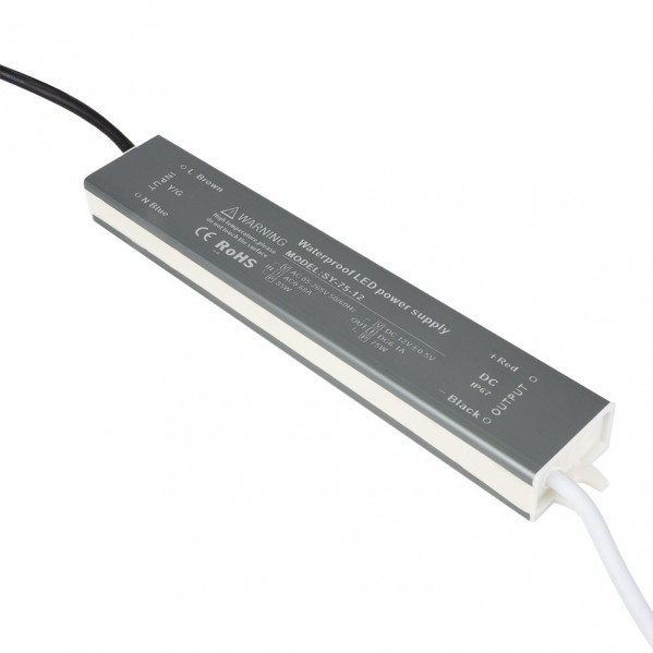 transformador Estanco 75w 12v Ip68 2x4x24 Cm