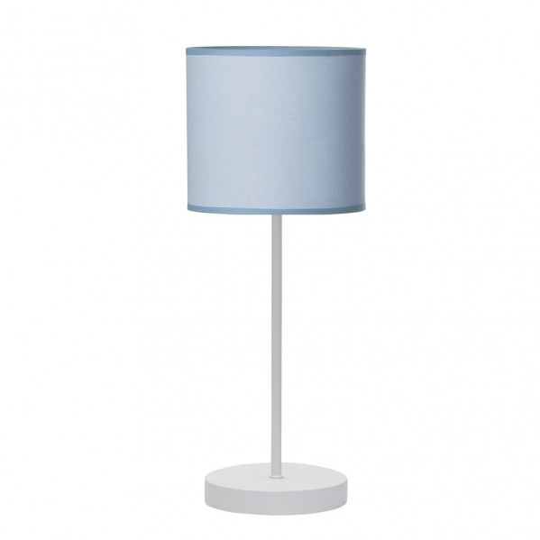 sobremesa Ibor 1xe14  Blanco/azul 48x17x17 Cm