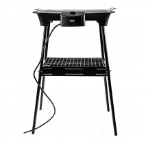 Grill Elect.portatil 2400w Bandeja Goteo C/calenta Extraible Rejilla 31x21cm Termost.c/luz