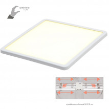 Downlight 20w 4000k Blanco Providencia 1920lm 1x23x23 Cm De Empotrar Corte Ajustable 5x5-21x21 Cm