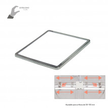 Downlight 15w 5500k Cromo Providencia 1280lm 1x17,5x17,5 Cm De Empotrar Corte Ajustable 5x5-15,58x15,58 Cm