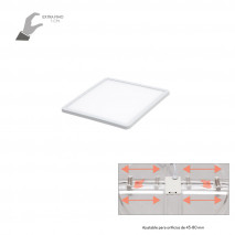 Downlight 8w 5500k Blanco Providencia 586lm 1x11,8x11,8 De Empotrar Corte Ajustable 4,5x4,5-8x8 Cm