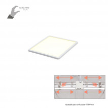 Downlight 8w 4000k Blanco Providencia 586lm 1x11,8x11,8 Cm De Empotrar Corte Ajustable 4,5x4,5-8x8 Cm