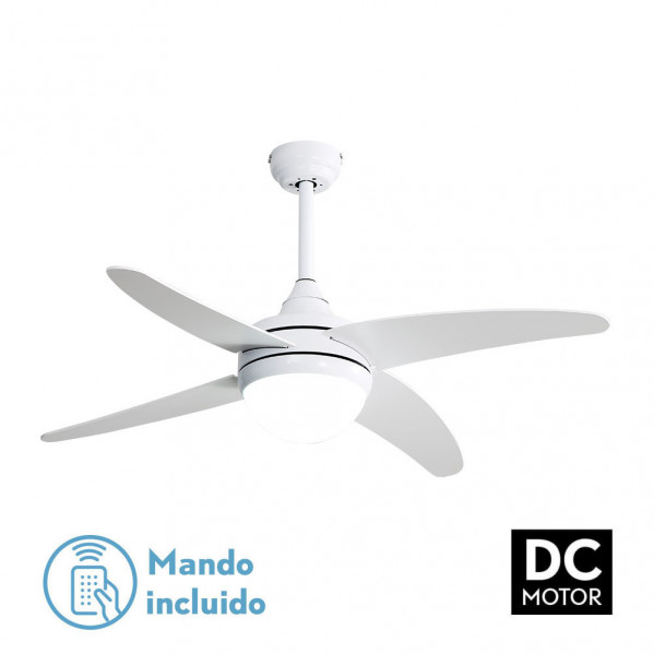 Ventilador techo casquillo 2XE27 Ø82 6 aspas DC Natural (copia)