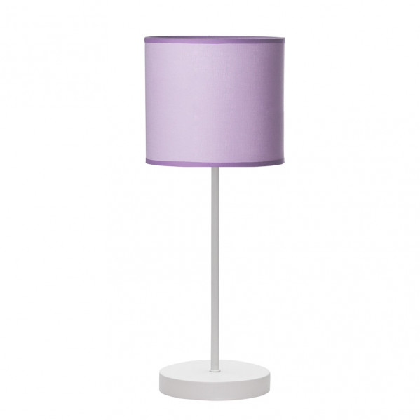 Sobremesa Ibor 1xe14 Blanco/lila 42x17x17 Cm