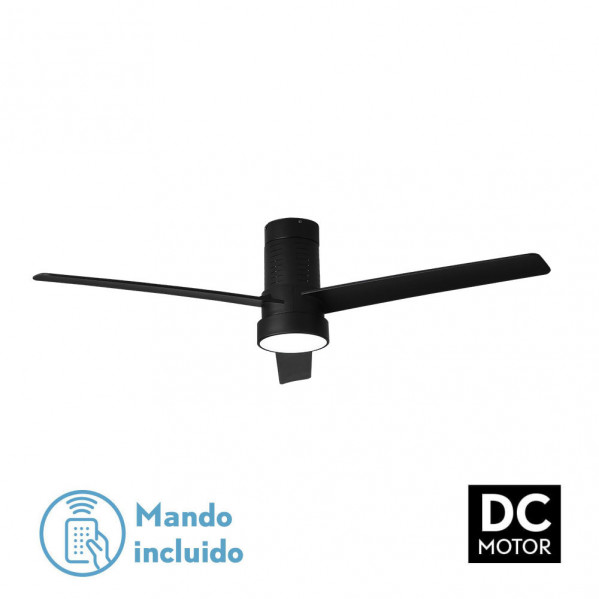 ventilador Dc Teo 24w 2950lm Negro 3Asp Negras 32x139d 3000-4000-6000k C/remoto, Memoria Y Temporizador