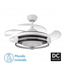 Ventilador Dc Belat 72w 6117lm Blanco 4 As.desp.108d 3 Encend.3 Colores. Remoto, Memoria Y Temporizador