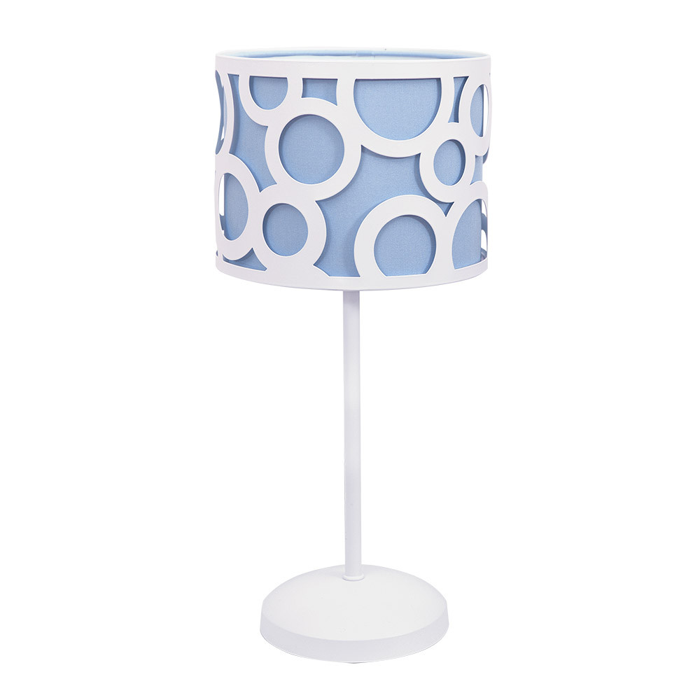 Sobremesa Orlando Azul/blanco 1xe14 42x18x18 Cm