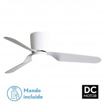 Ventilad 18w Dc Kochi Blanco 3 Aspas Blancas 6 Veloc. 3000k, 4000k, 6000k C/remoto Y Temporizador 132 D
