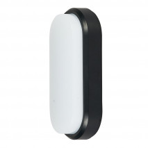 Aplique 18w 6400k Yucatan Oval Ip65  Negro  23x10,5x5,5 1710 Lm