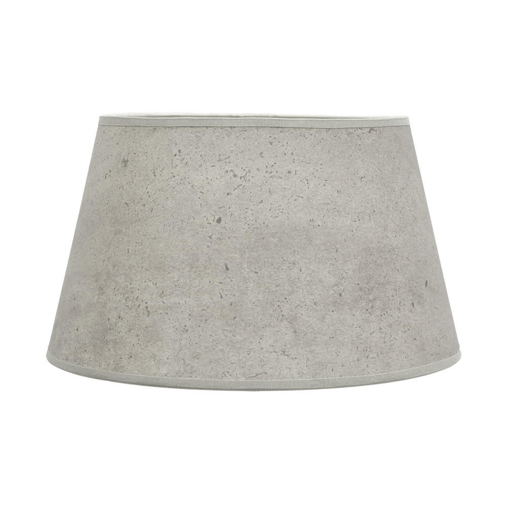 Pantalla Salma E27 Cemento Gris 45dx35dx30h Conica Abierta