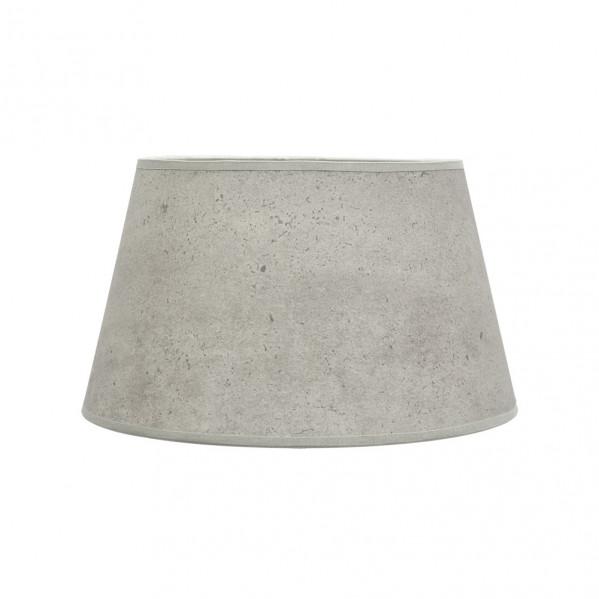 pantalla Salma E27 Cemento Gris 40dx30dx25h Conica  Abierta