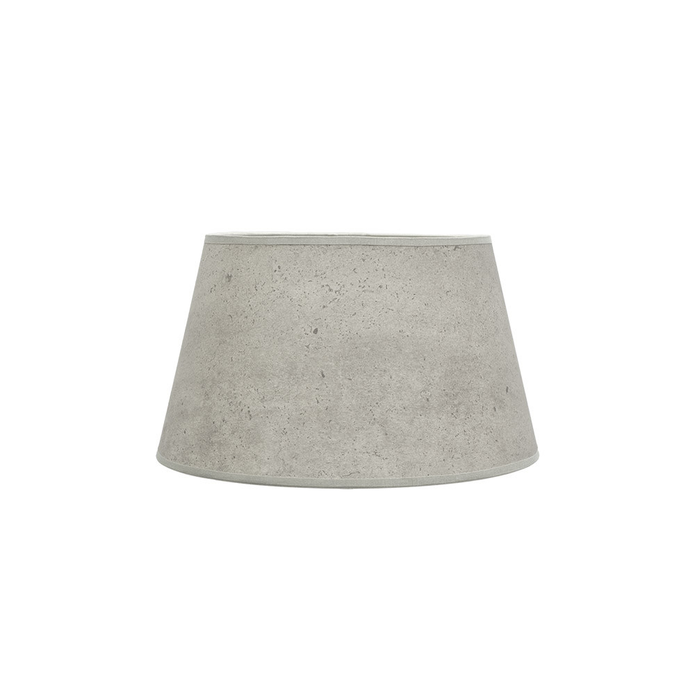 Pantalla Salma E27 Cemento Gris 30dx22dx17h Conica Abierta