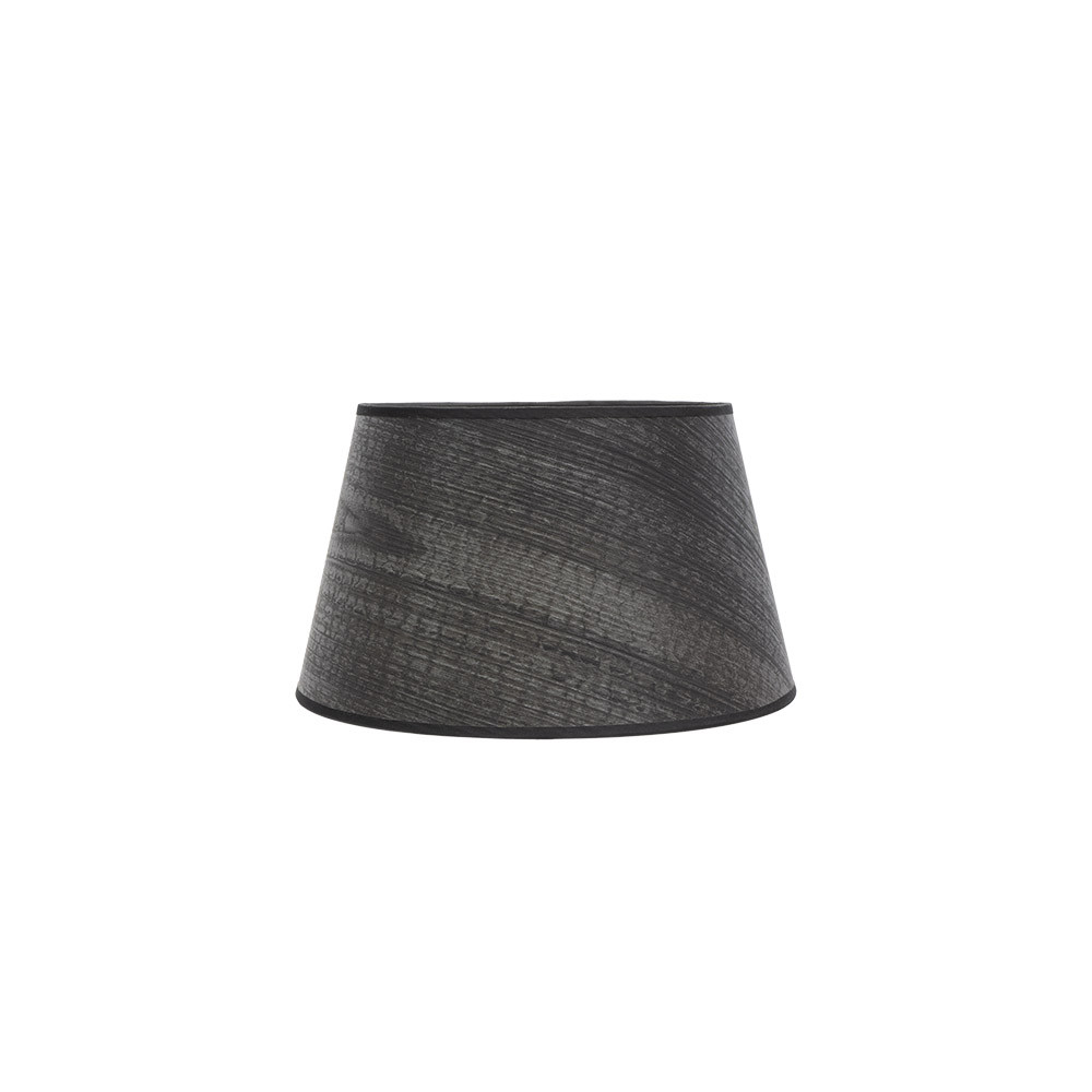 Pantalla Salma E27 Madera Negra 25dx20dx15h Conica